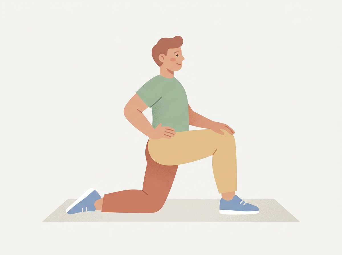 Kneeling hip flexor stretch
