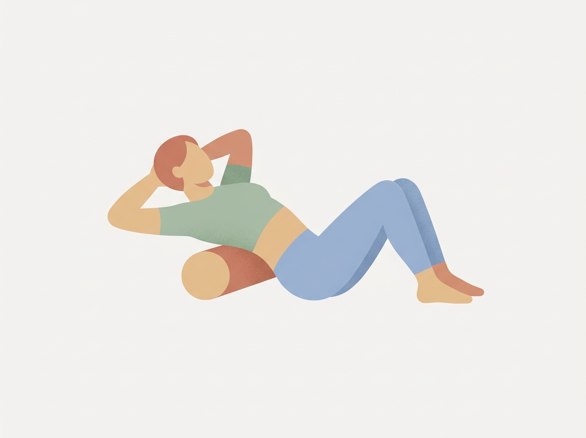 Thoracic extension over foam roller